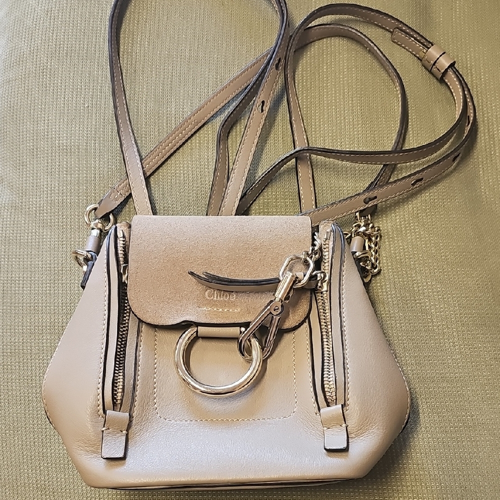 Chloe Tan Leather Crossbody Bag